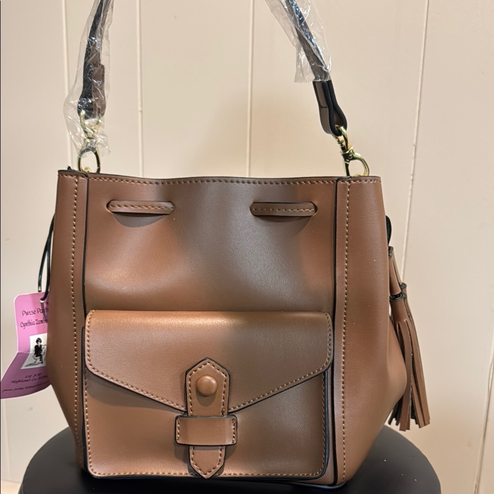 Brown Leather Shoulder Bag